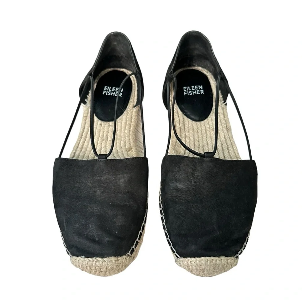 Eileen Fisher | Black Lee Espadrille Size 8.5